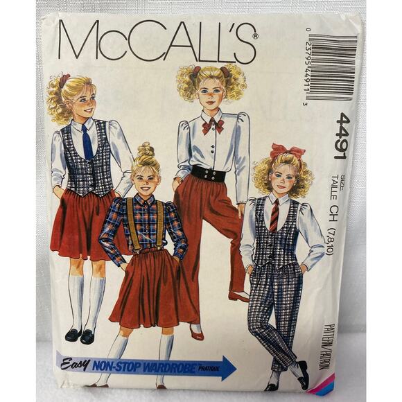 Sewing Patterns Lot of 5 Vintage Girl Simplicity & McCalls Uncut - Picture 5 of 5